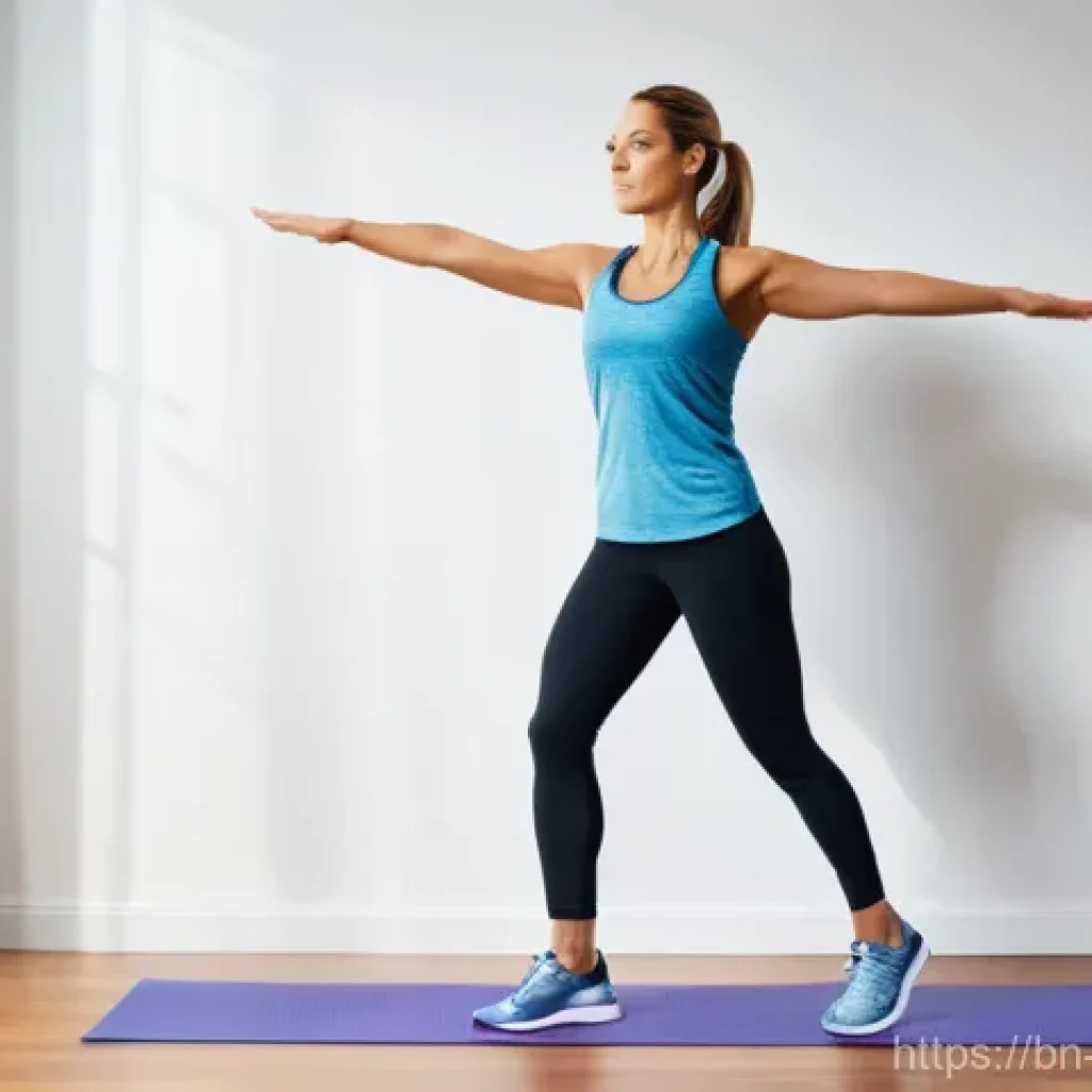 홈트 운동 루틴을 10분으로 단축하기 - **Prompt 1: Dynamic 10-Minute Home Workout**
    A vibrant, eye-level shot of a fit woman in her ear...