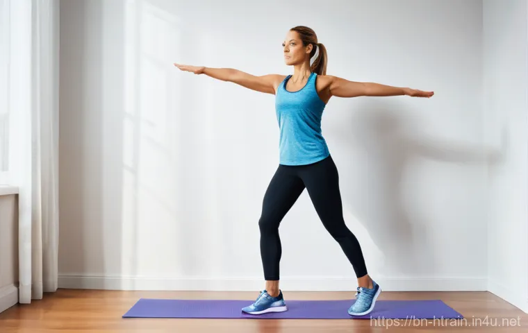 홈트 운동 루틴을 10분으로 단축하기 - **Prompt 1: Dynamic 10-Minute Home Workout**
A vibrant, eye-level shot of a fit woman in her ear...